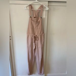 Wallflower pink overalls, size medium.